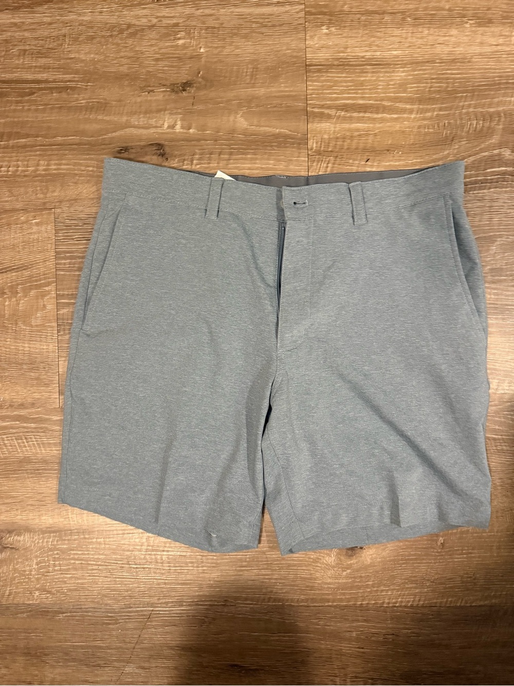 Men's Grey/light blue Performance Stretch Shorts